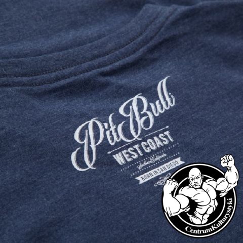 Koszulka Męska BEER Navy Melange - Pit Bull West Coast